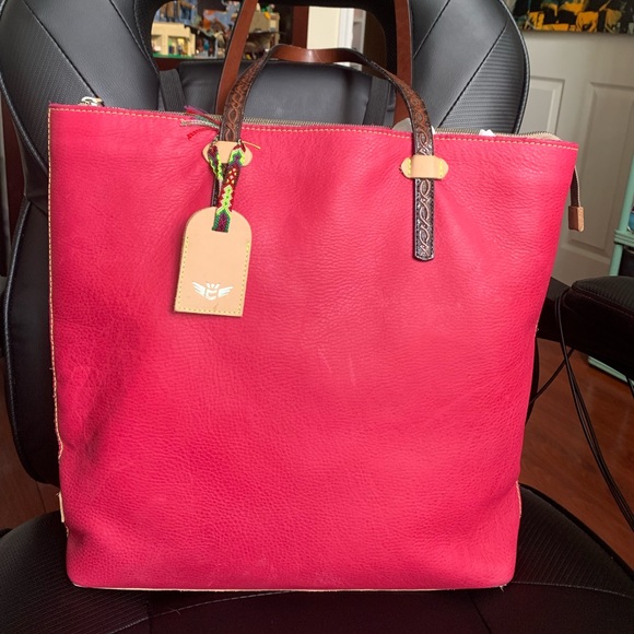 Consuela Bags Consuela Market Tote Rosa Pink Leather Discontinued